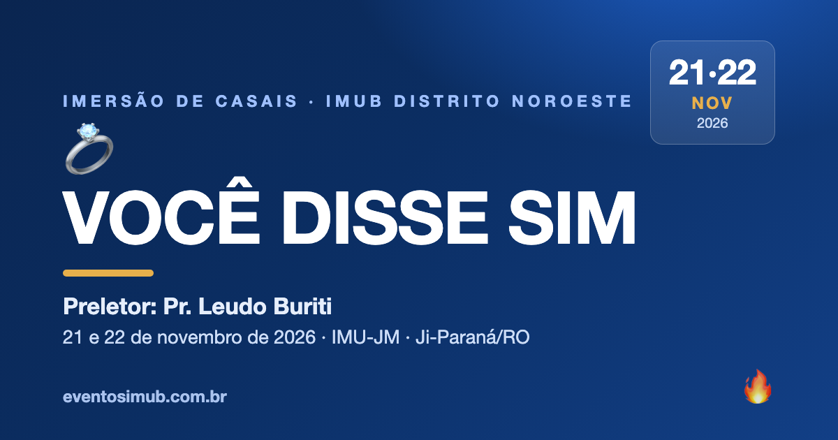 Você Disse Sim — Imersão de Casais