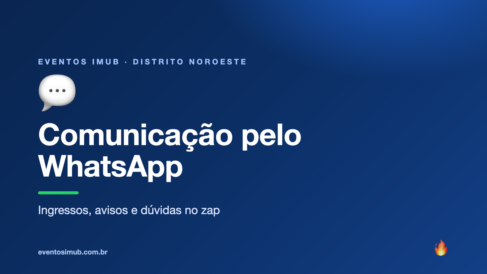 Comunicação direta pelo WhatsApp